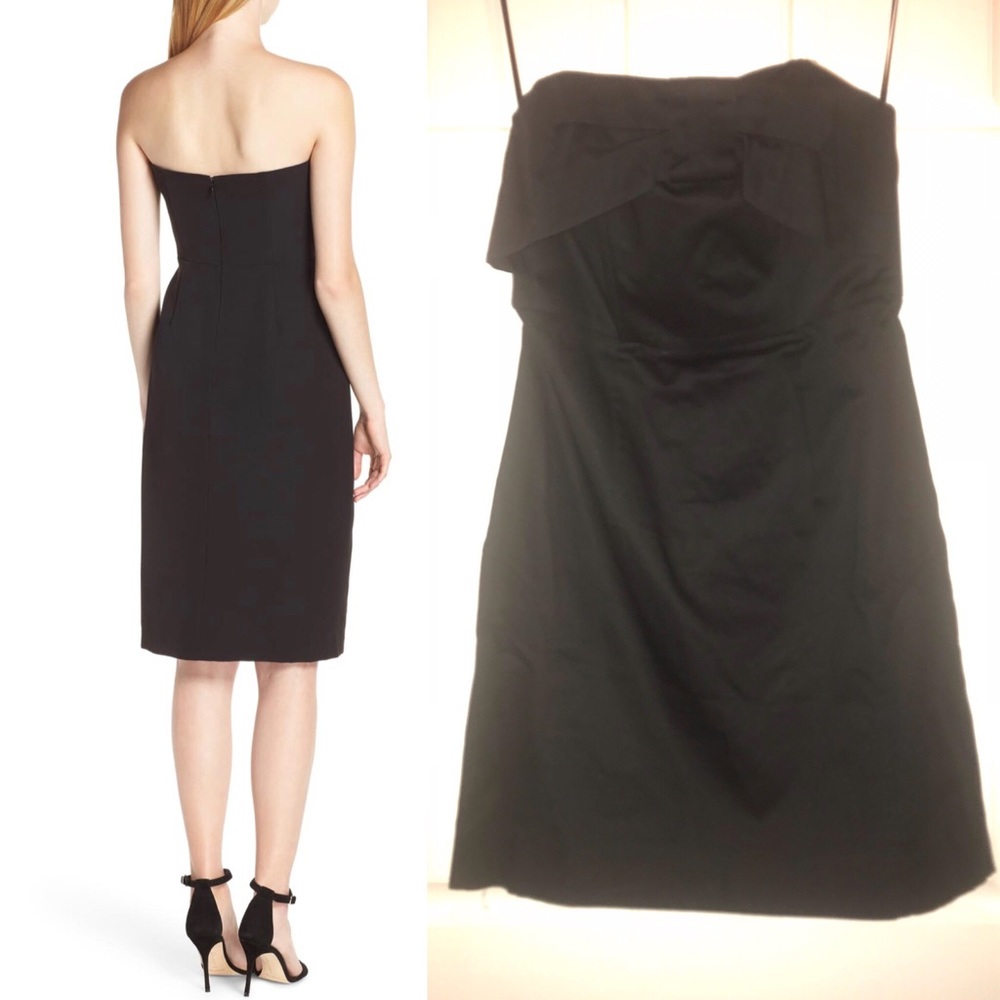 H&M strapless black cocktail dress, size 10